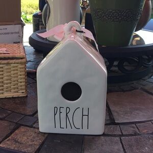 Rae Dunn Cream Ceramic Birdhouse with 'PERCH' - NWT